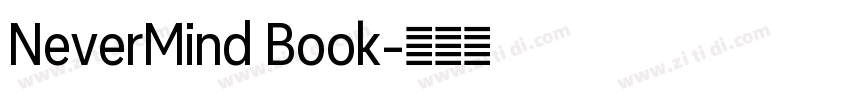 NeverMind Book字体转换 NeverMind Book字体转换